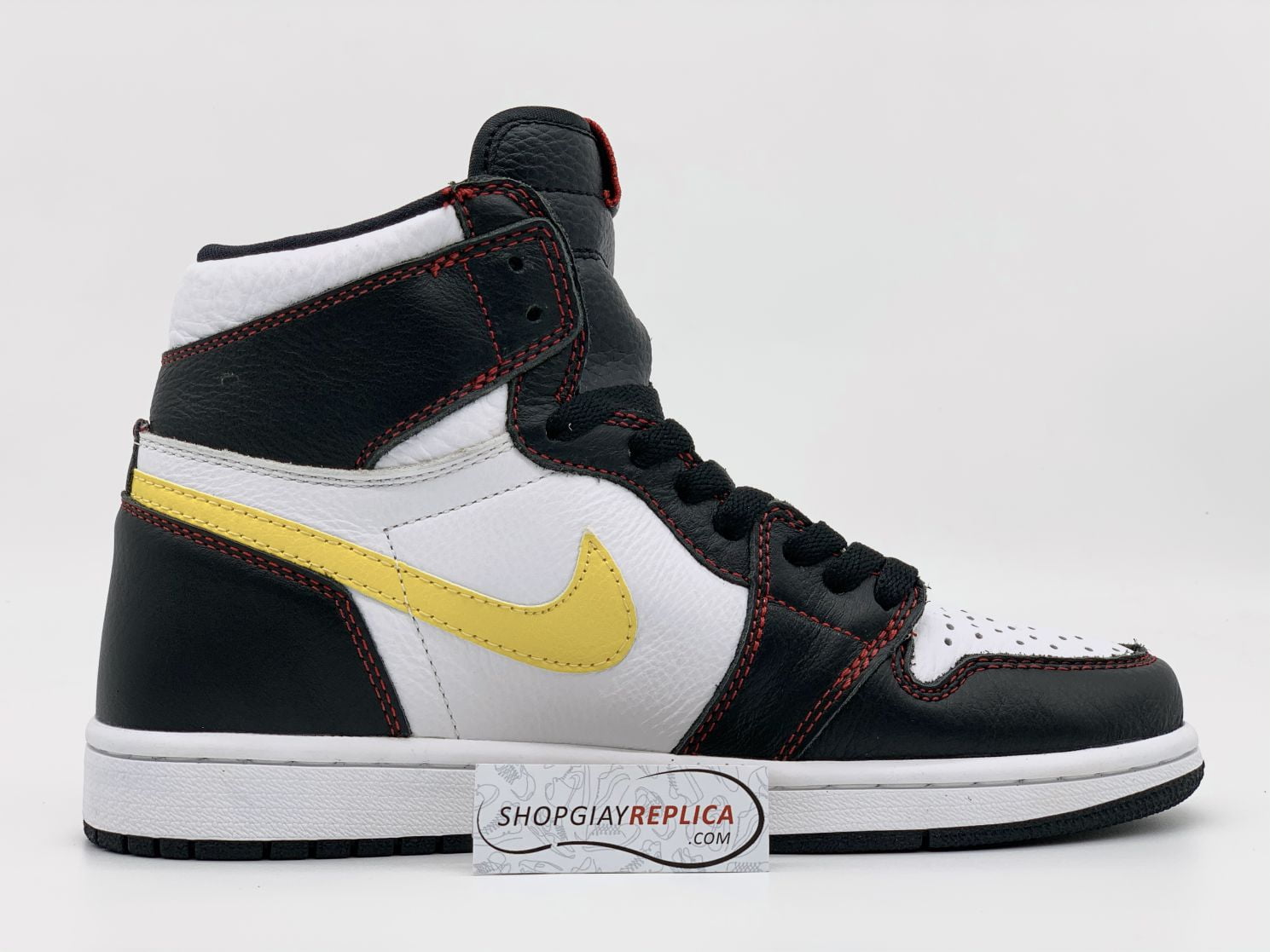 Air Jordan 1 Retro High Defiant White Black Gym Red