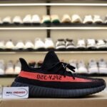 đế khâu Giày Adidas Yeezy 350 V2 ‘Core Black Red’ đen rep 1:1