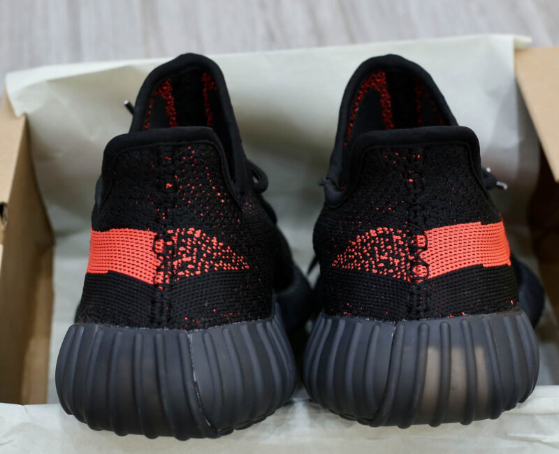 gót Giày Adidas Yeezy 350 V2 ‘Core Black Red’ đen rep 1:1