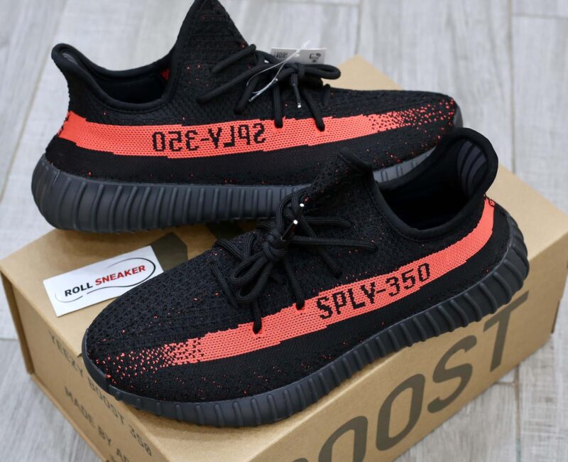 giày Yeezy boost 350 V2 ‘Core Black Red’ đen rep 1:1
