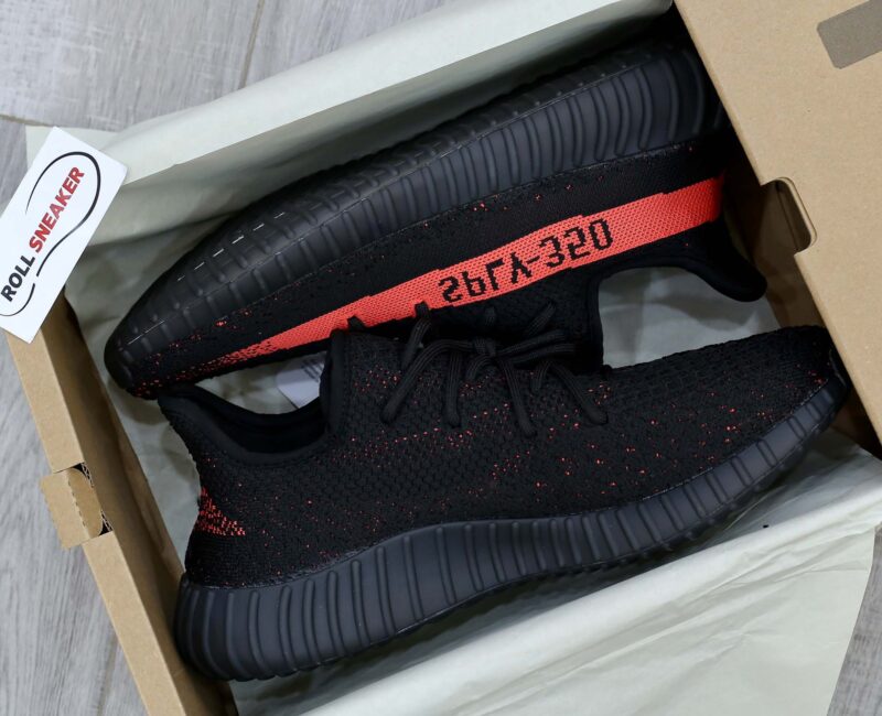Adidas Yeezy 350 V2 ‘Core Black Red’ đen rep 1:1