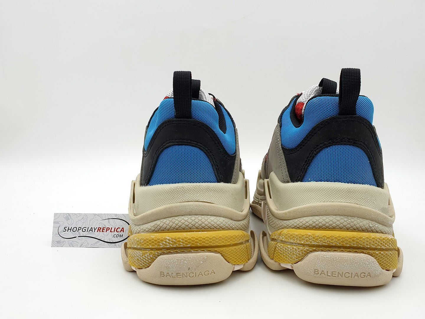 Giày Balenciaga Triple S xanh đỏ replica 1:1