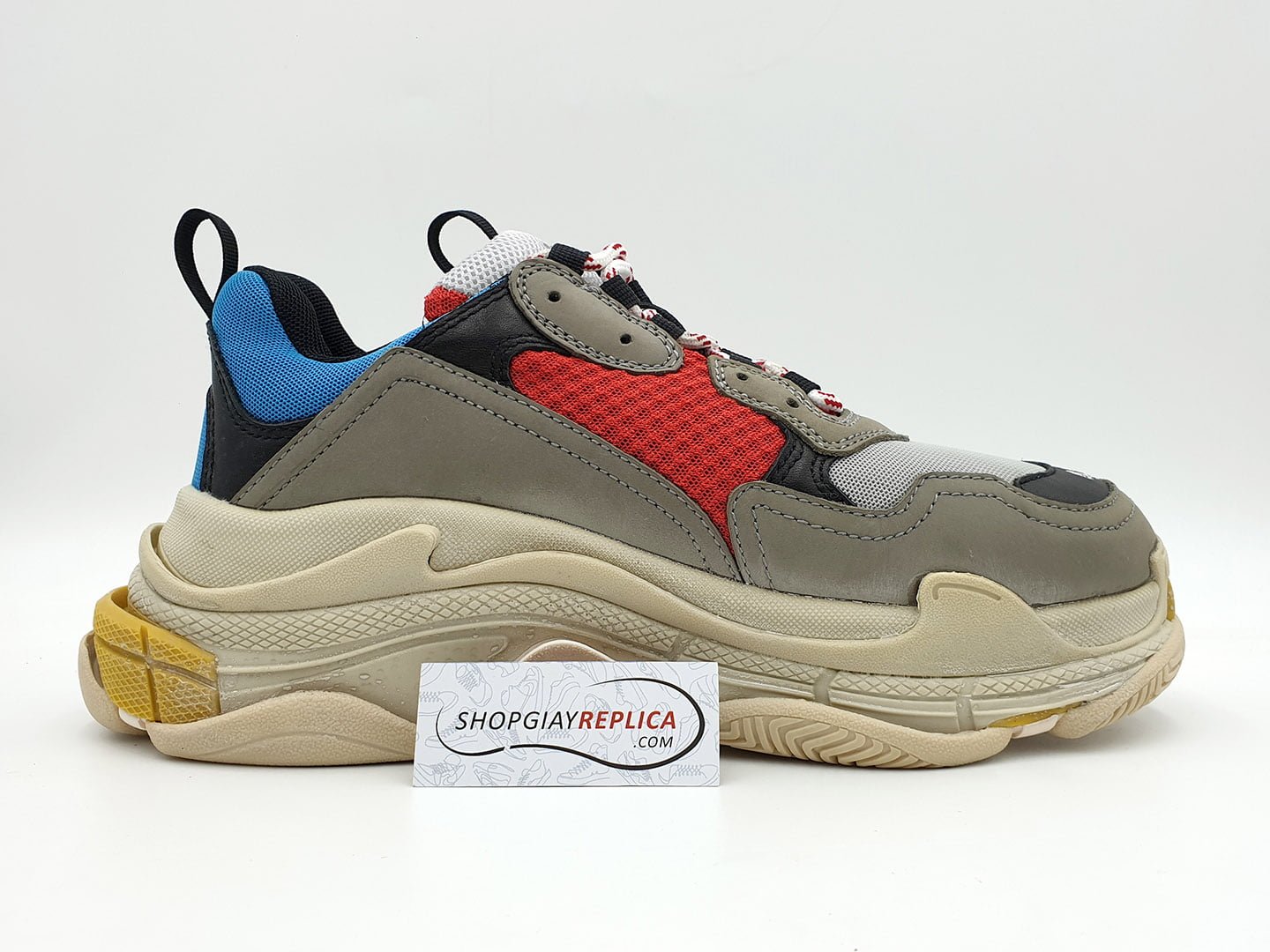 Giày Balenciaga Triple S xanh đỏ replica 1:1