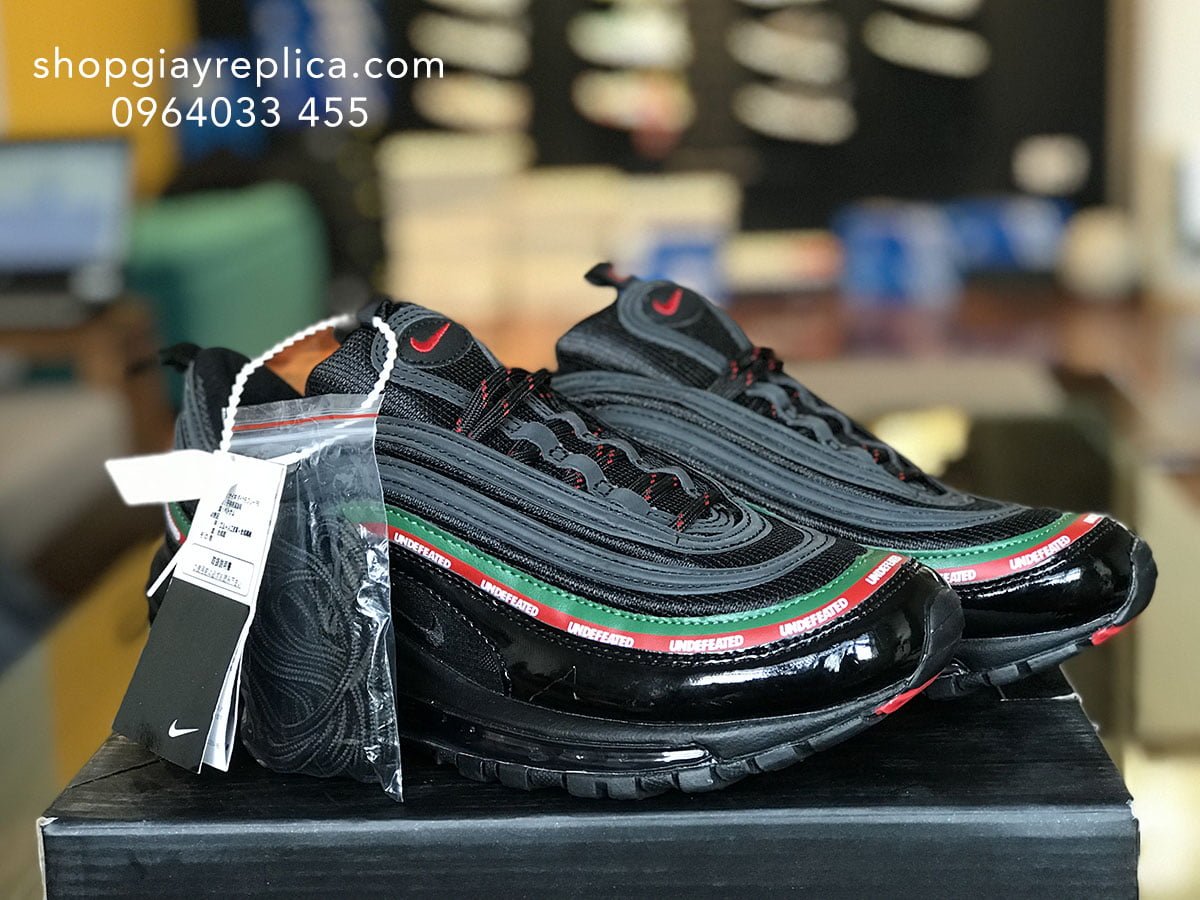 giày nike air max 97 undefeated black replica