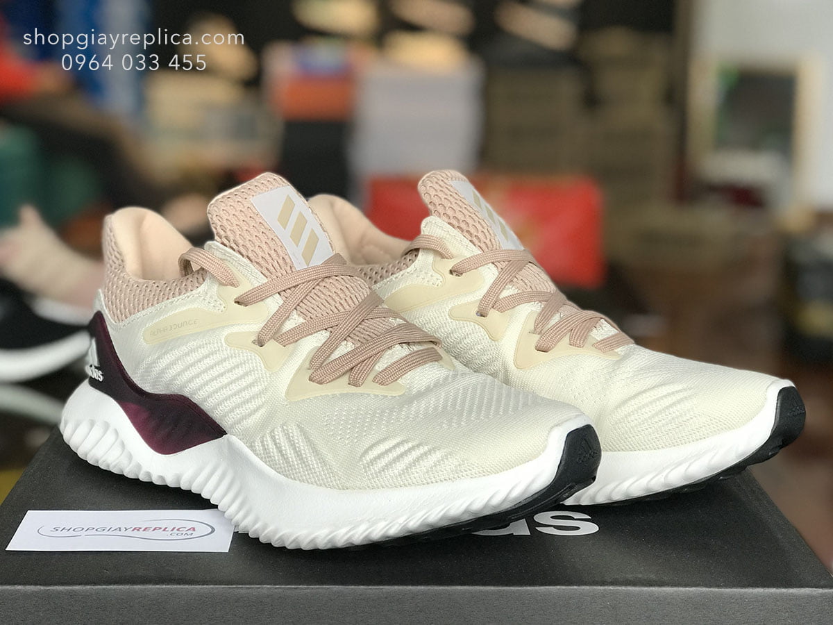 giày adidas alphabounce hồng trắng replica