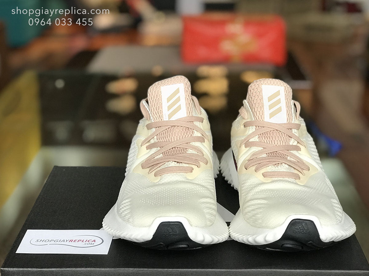 giày adidas alphabounce hồng trắng replica