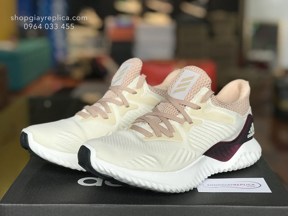 giày adidas alphabounce hồng trắng replica