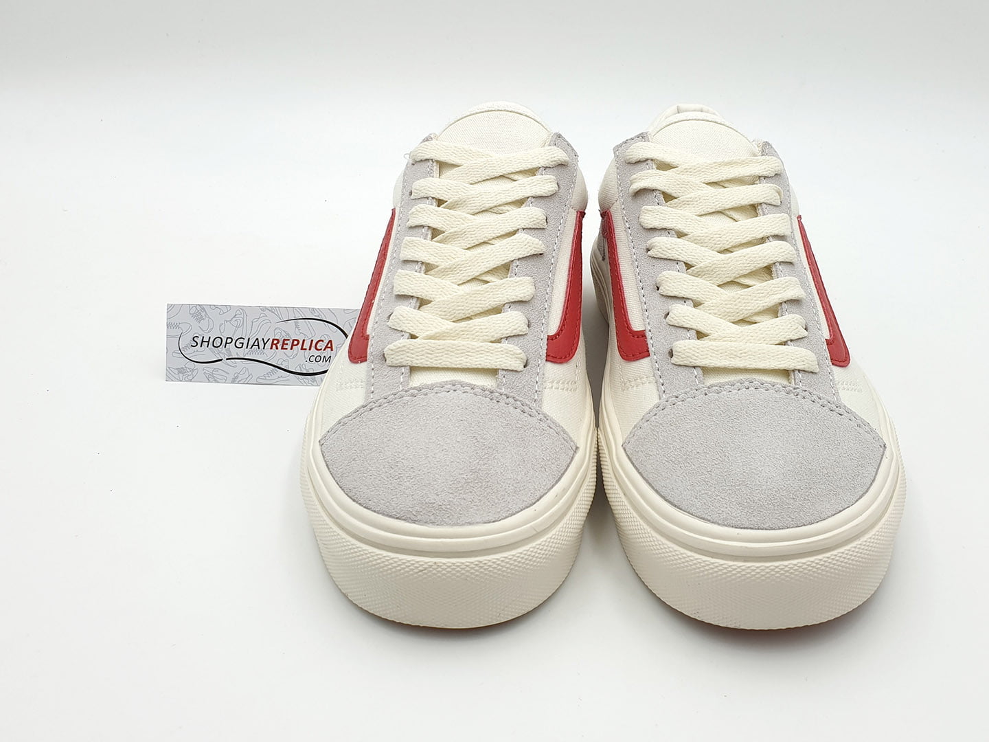 giày vans old skool trang soc do replica