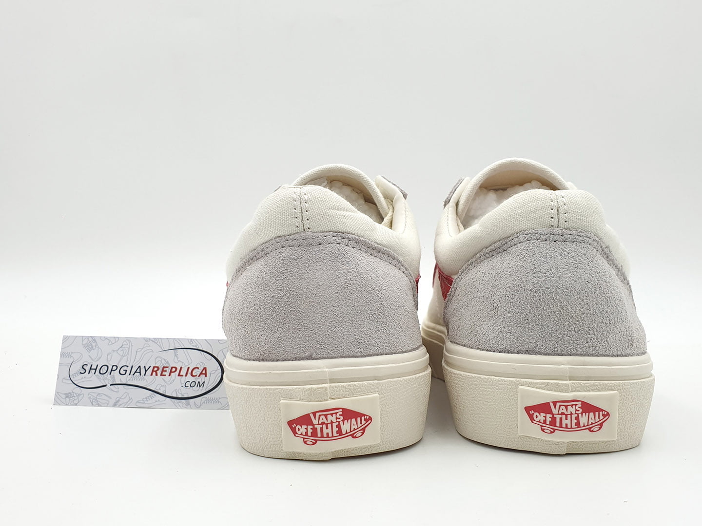 giày vans old skool trang soc do replica