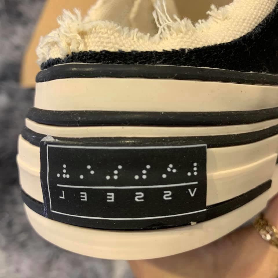 giay xvessel g.o.p black slip on replica 1