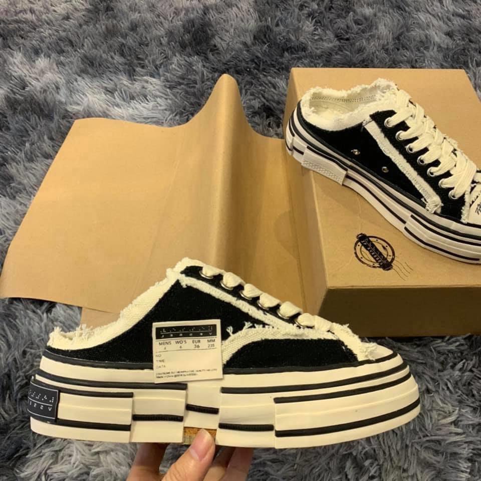 giay xvessel g.o.p black slip on replica 1
