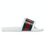 Dép Gucci Pursuit Pool Slides White Replica