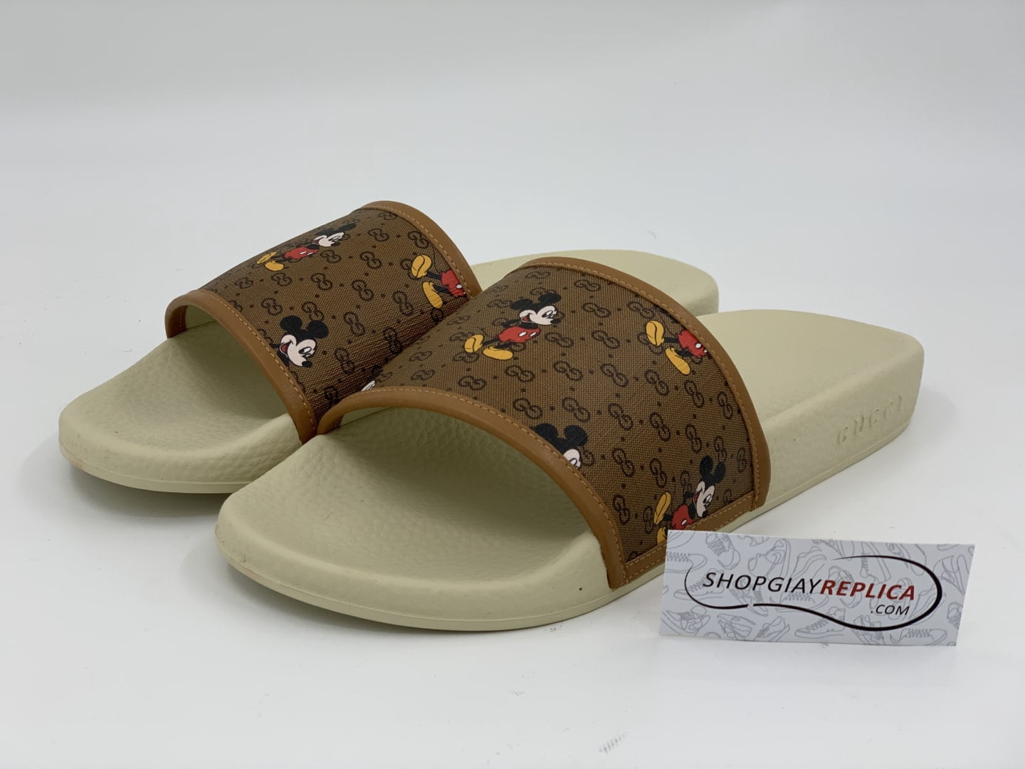 Dép Gucci x Disney Slide White siêu cấp