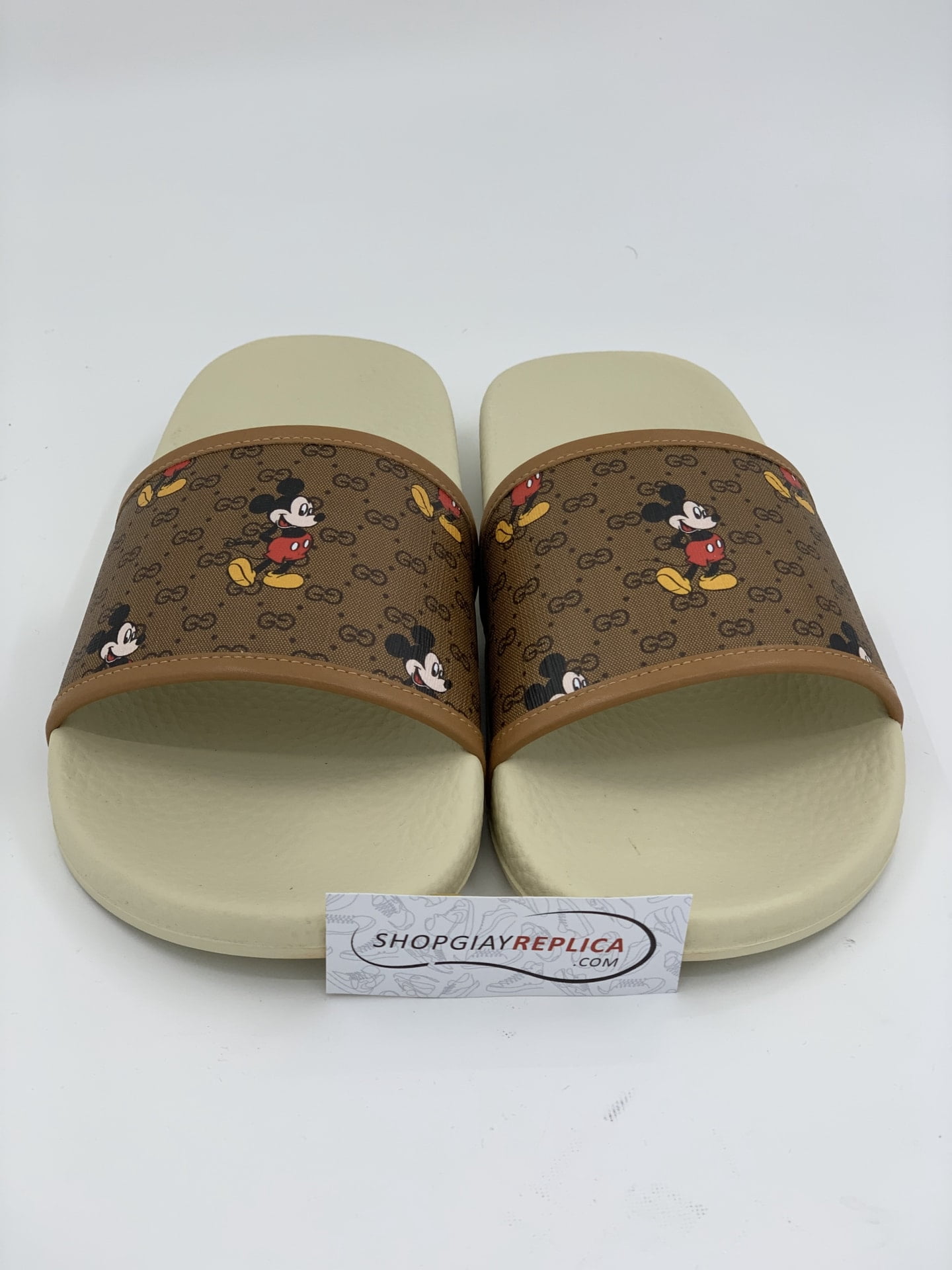 Dép Gucci x Disney Slide White siêu cấp