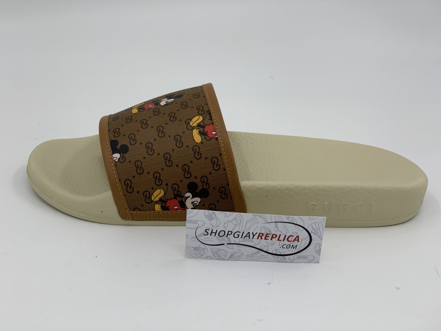 Dép Gucci x Disney Slide White siêu cấp