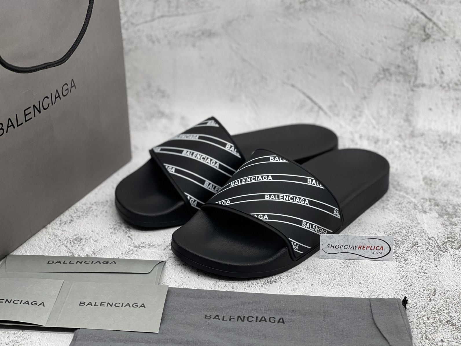 dép balenciaga pool slide