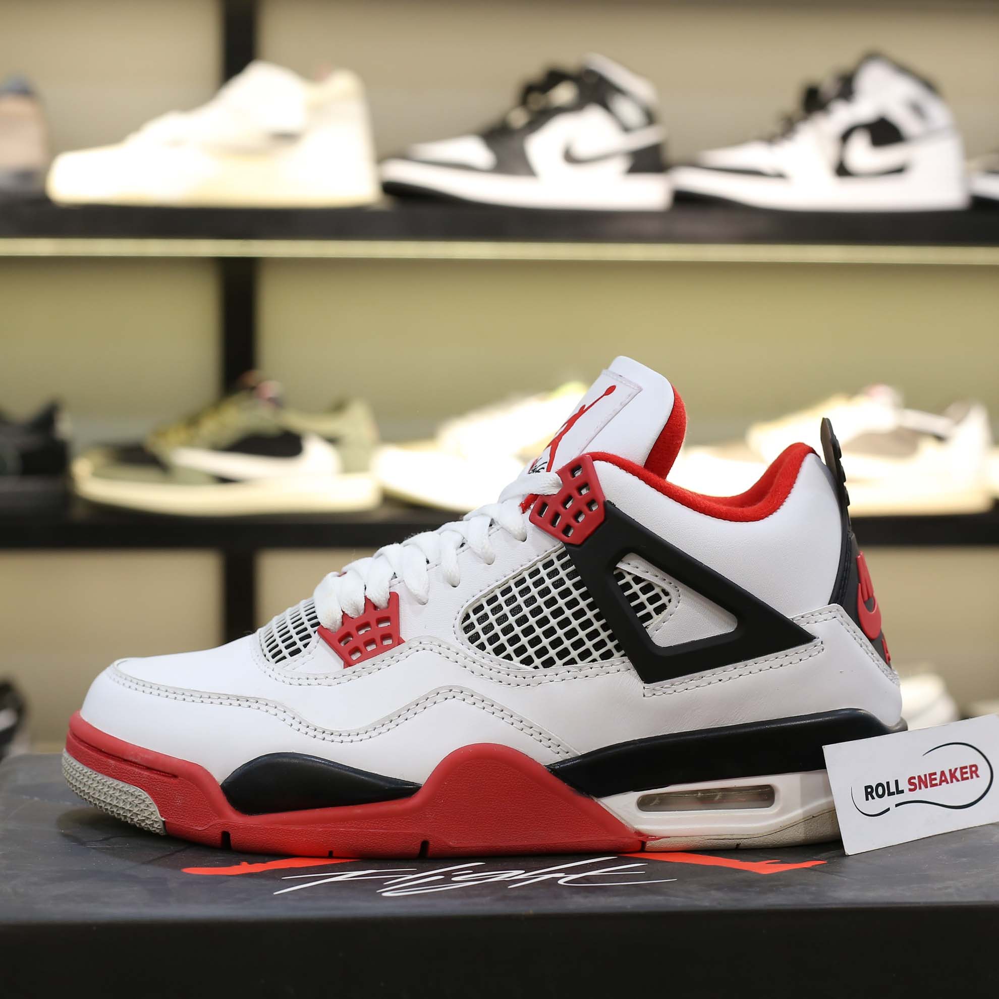Giày Nike Air Jordan 4 Fire Red Like Auth