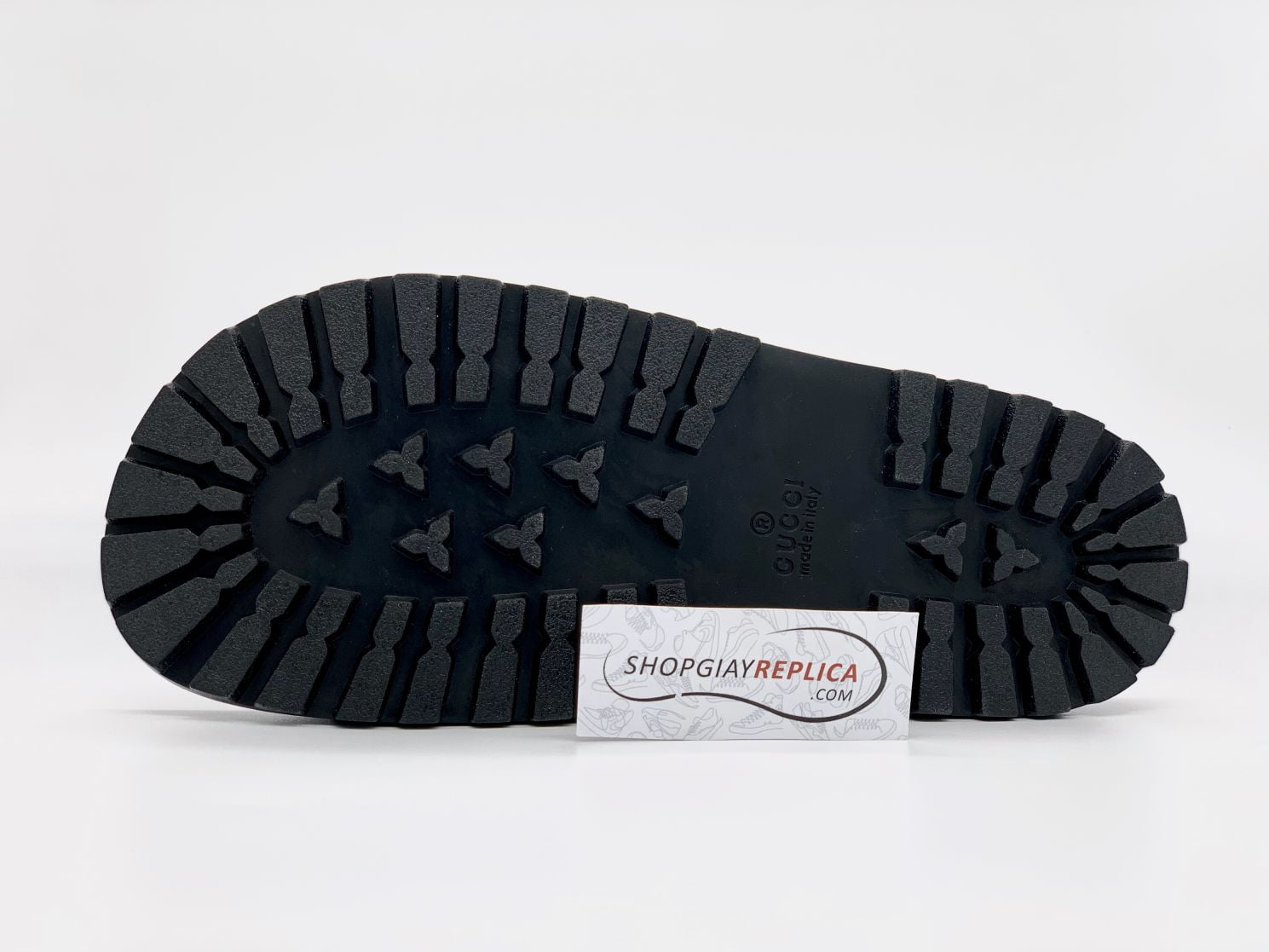 Dép Gucci Web Slide Sandal Black