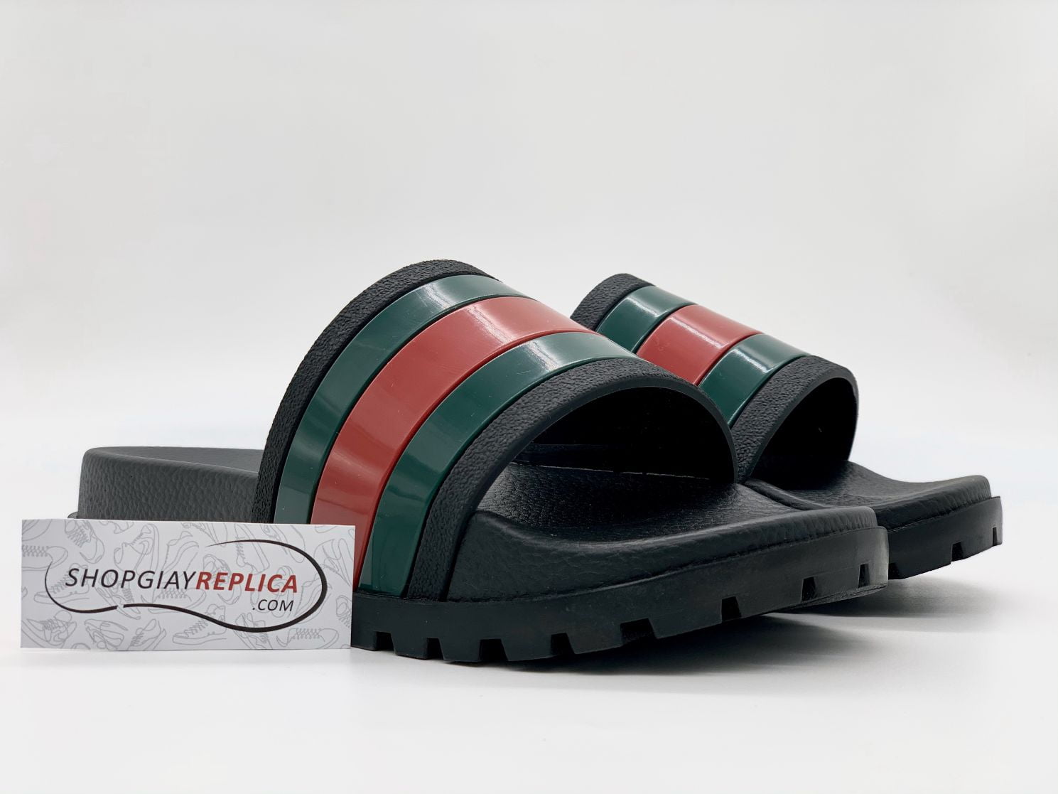 Dép Gucci đỏ xanh