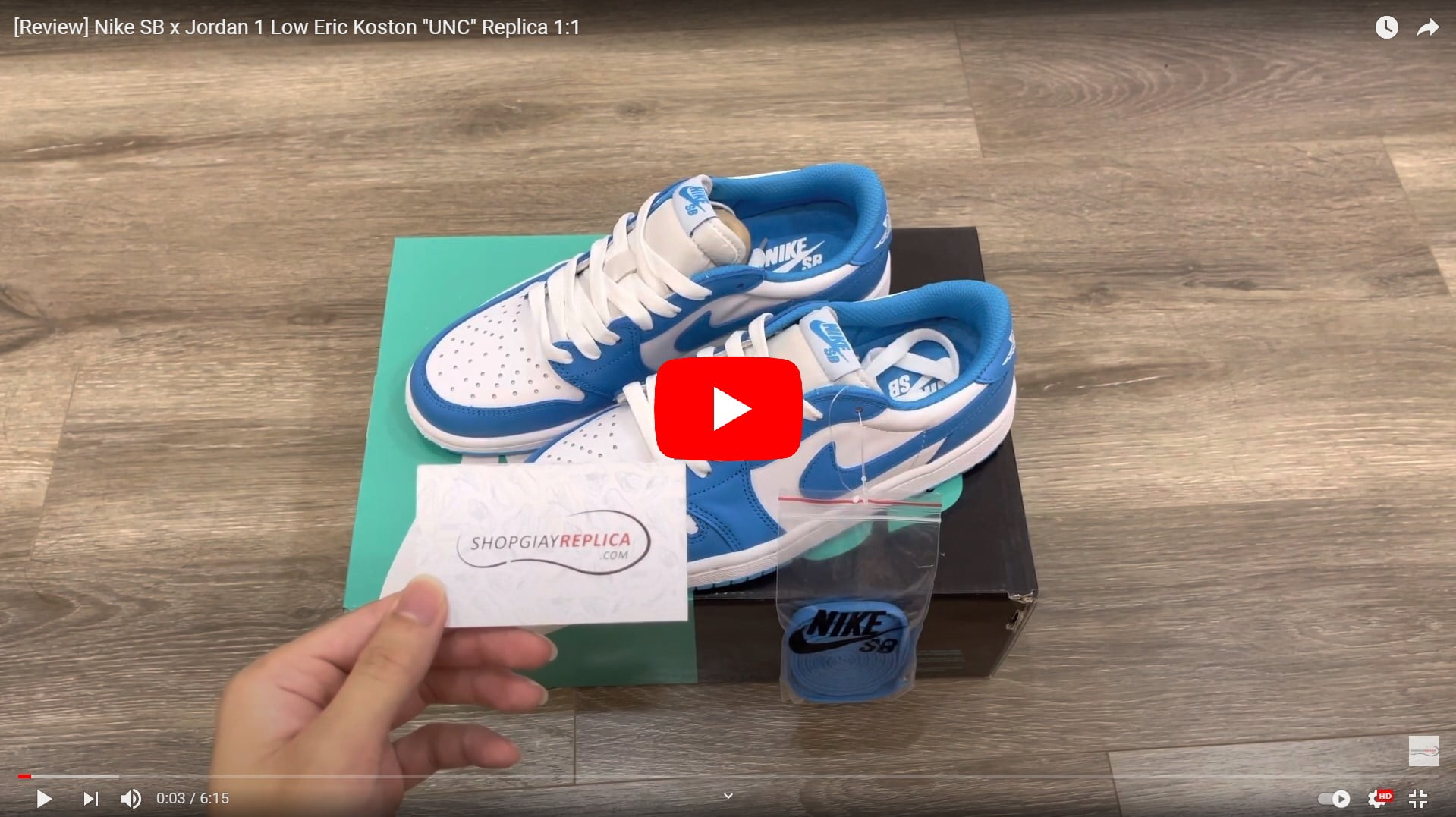 Video giày jordan 1 low sb eric koston