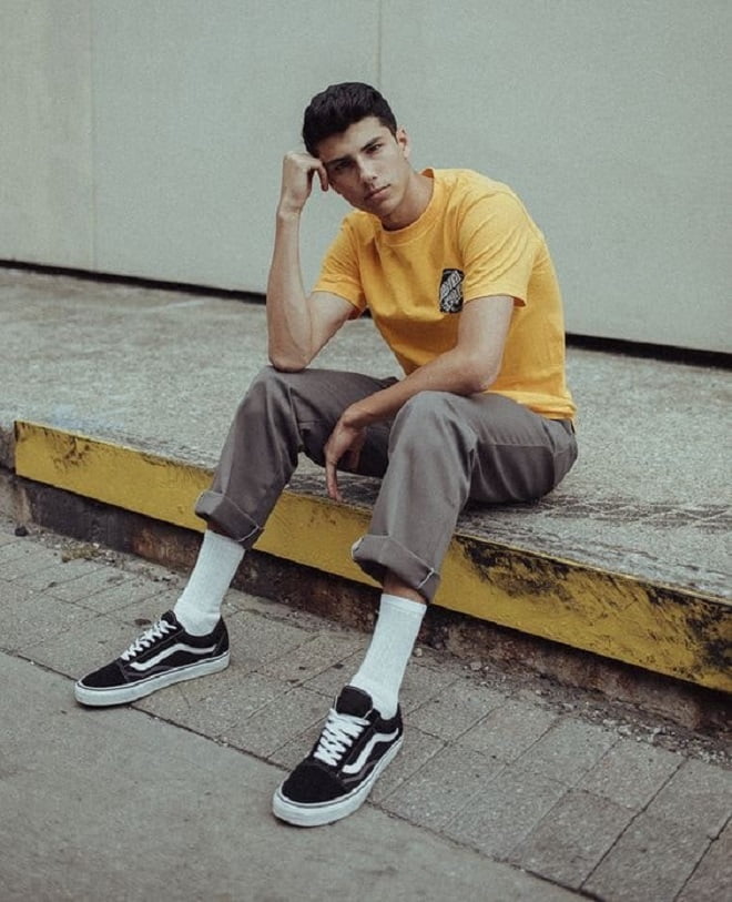 phối đồ với giày vans nam