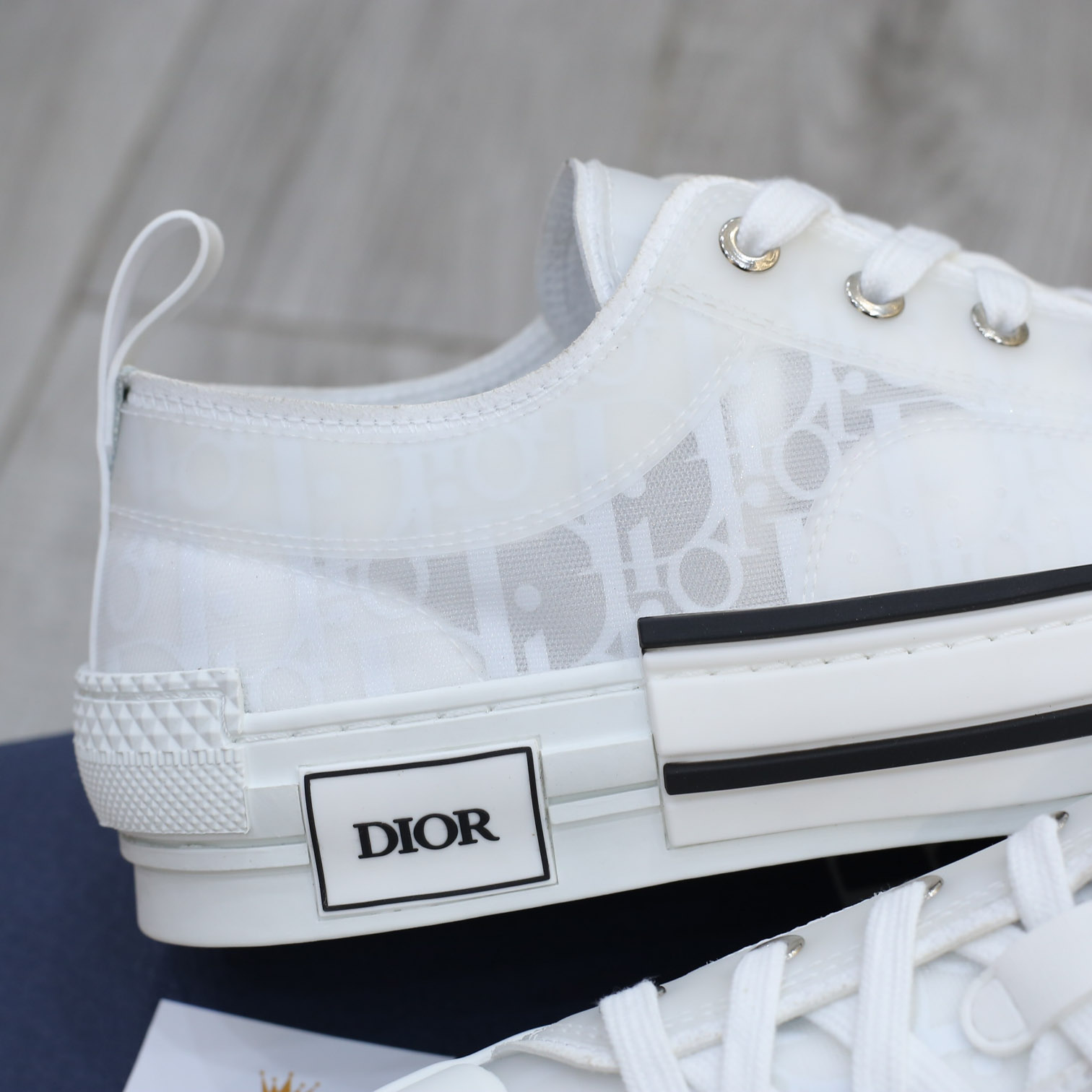 Giày Dior B23 Low Top White Dior Oblique Best Quality