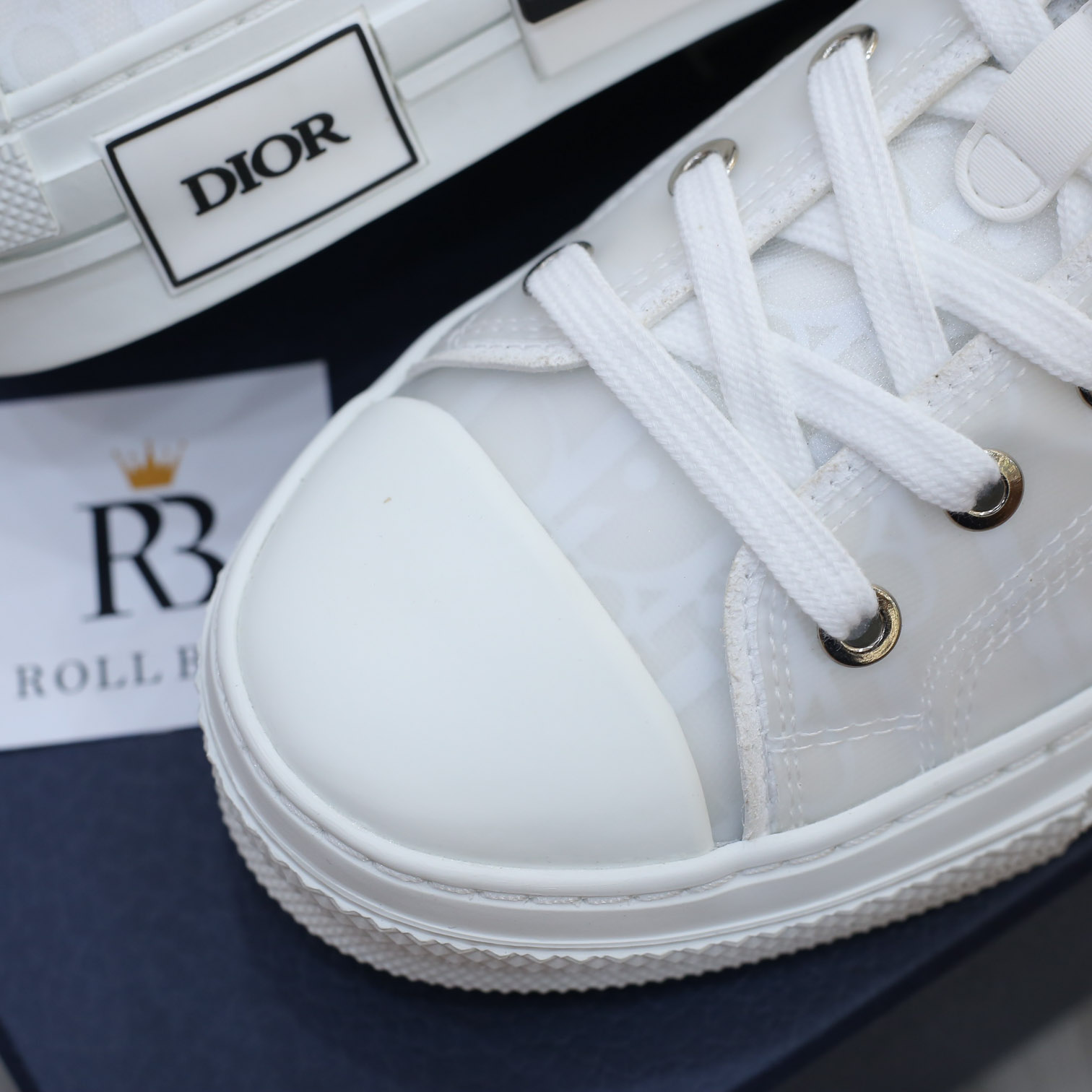 Giày Dior B23 Low Top White Dior Oblique Best Quality
