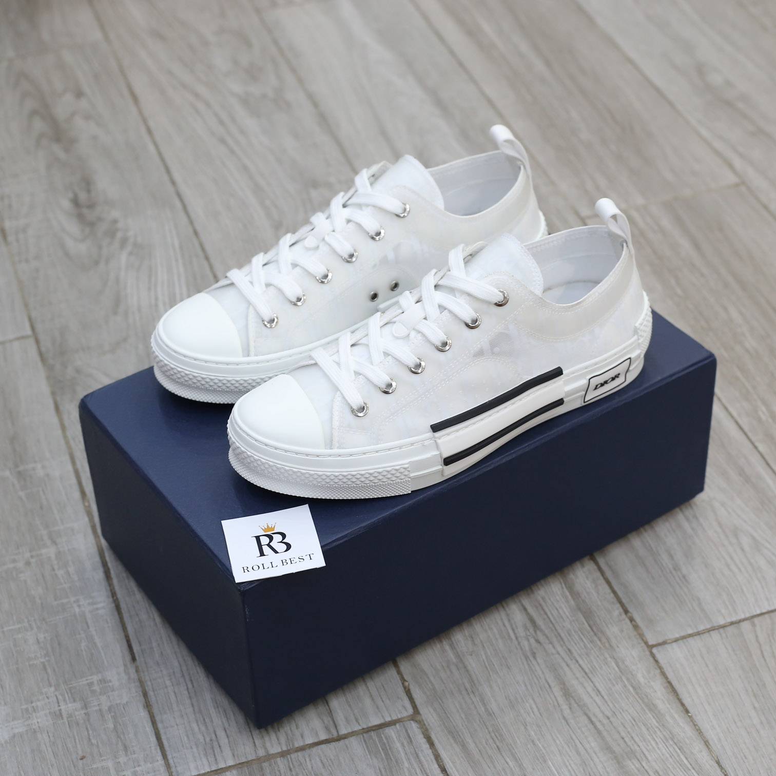 Giày Dior B23 Low Top White Dior Oblique Best Quality