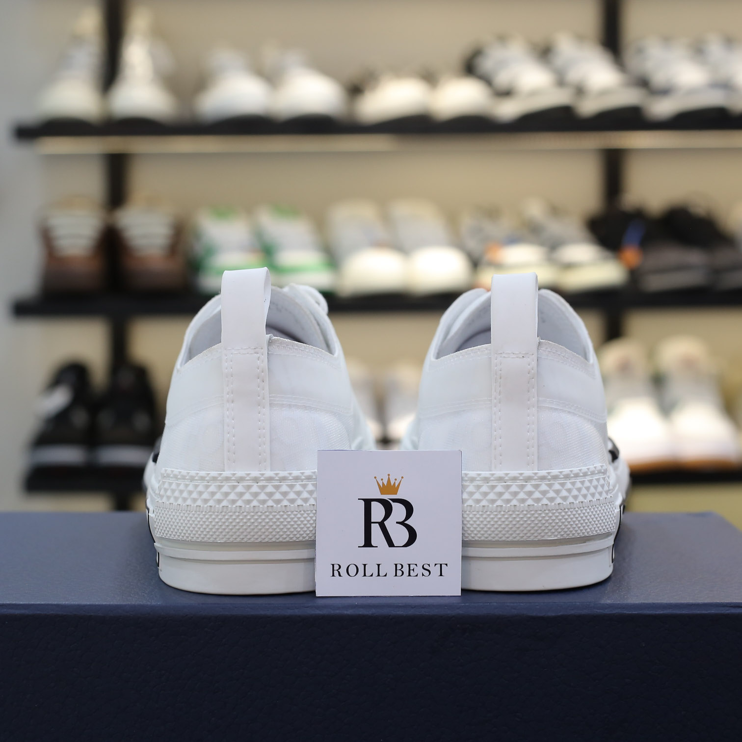 Giày Dior B23 Low Top White Dior Oblique Best Quality