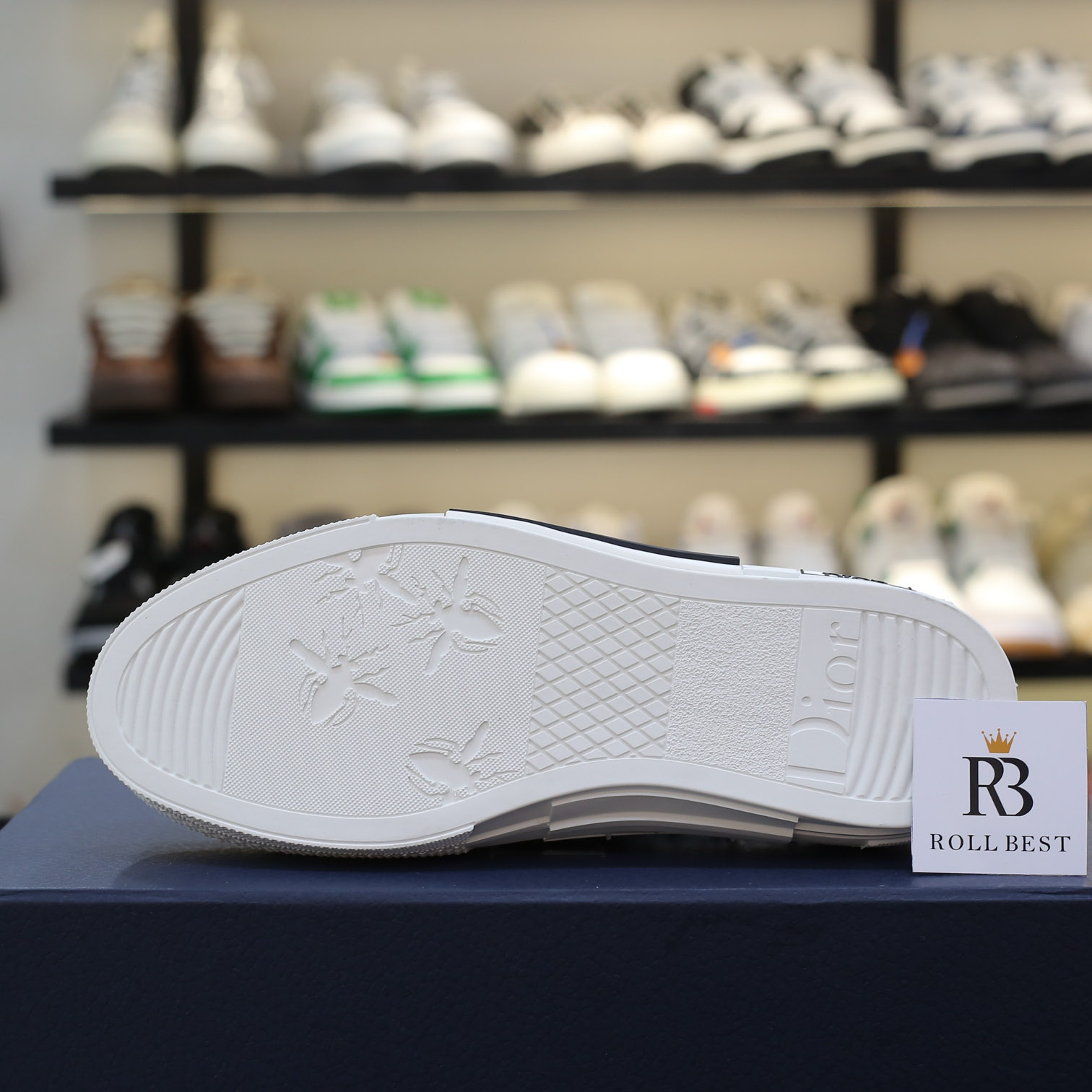 Giày Dior B23 Low Top White Dior Oblique Best Quality