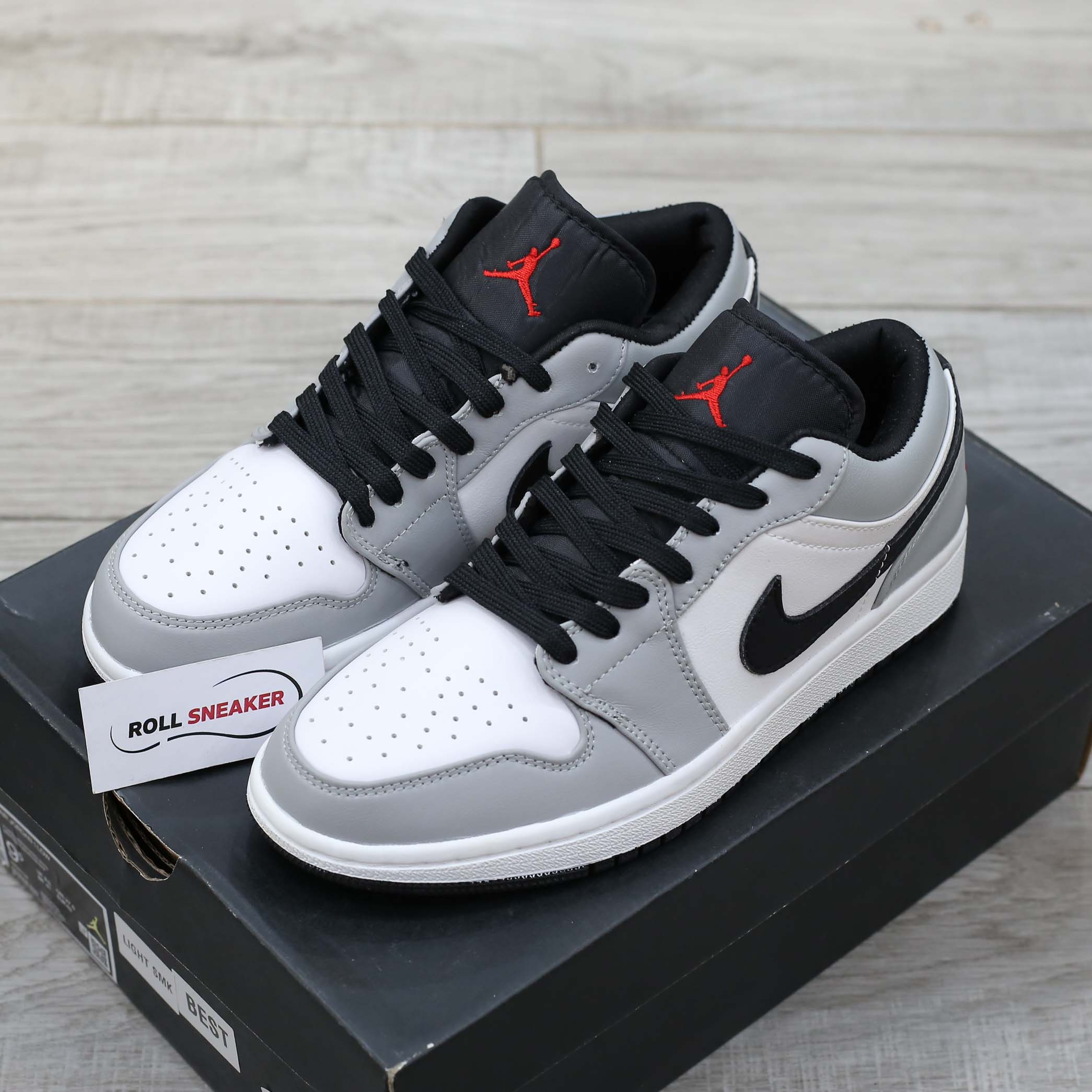 dấu swoosh nike jordan light smoke grey