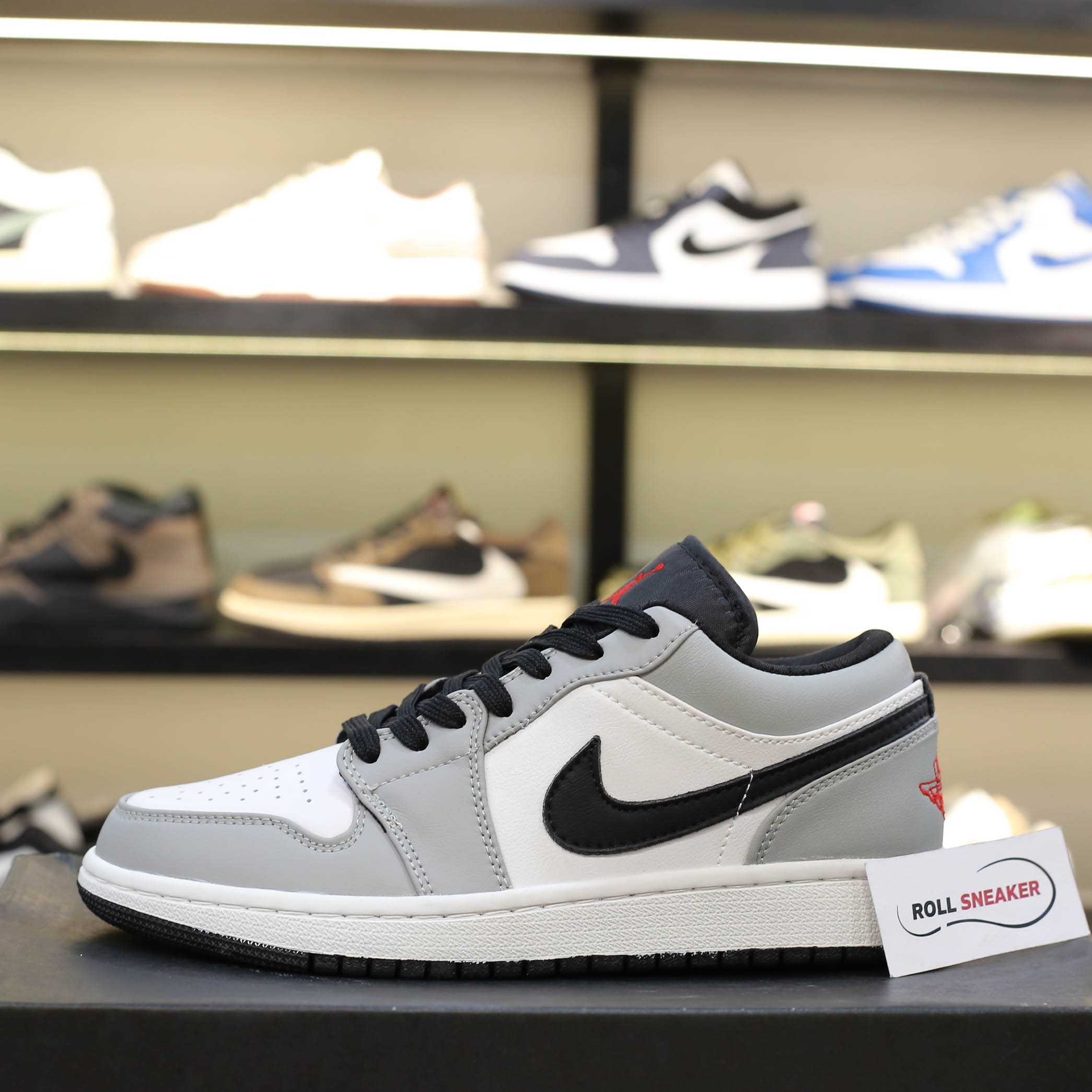 nike air jordan 1 low light smoke grey cổ thấp