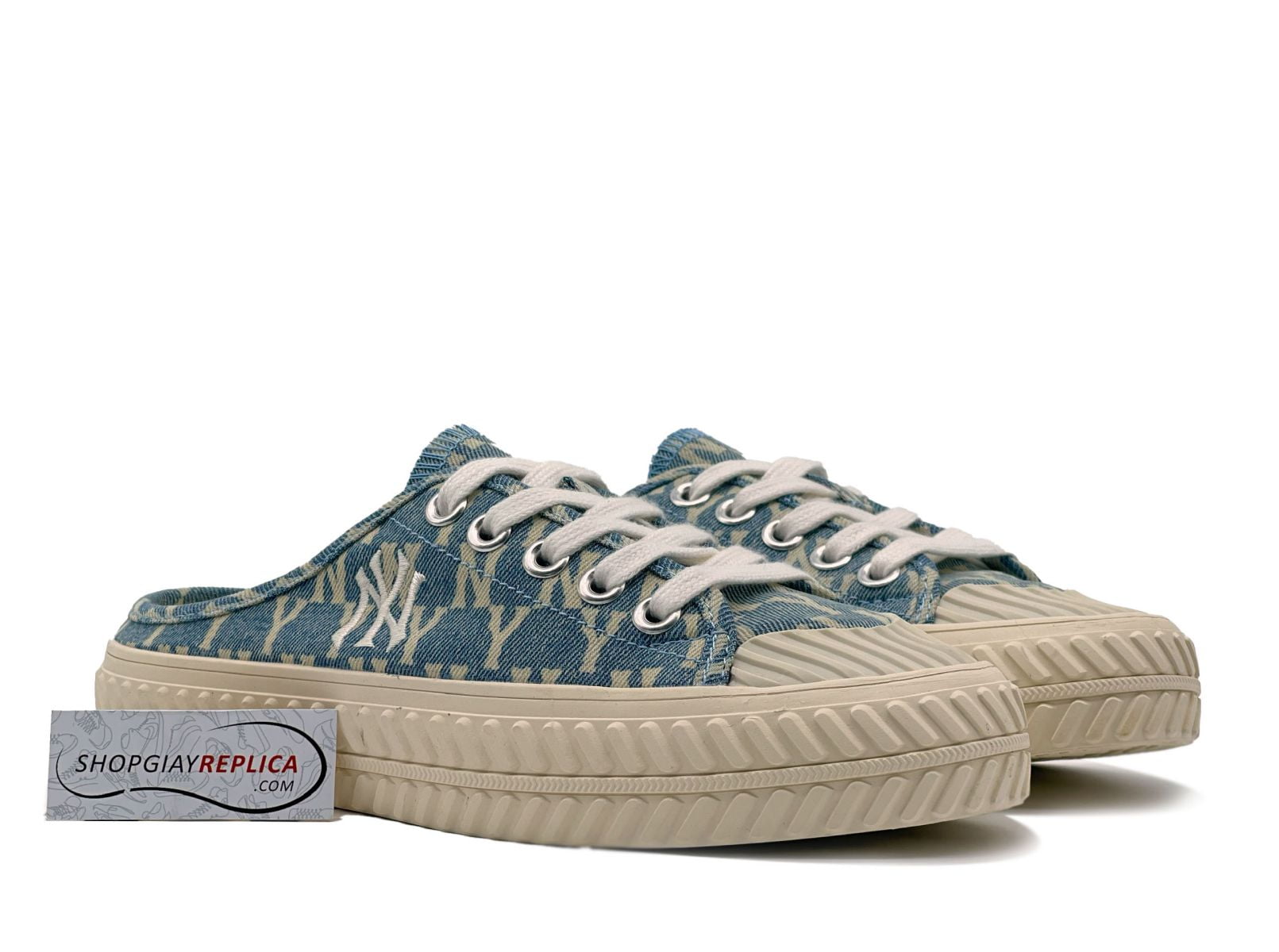 Giày MLB PlayBall Mule Mono Denim NY