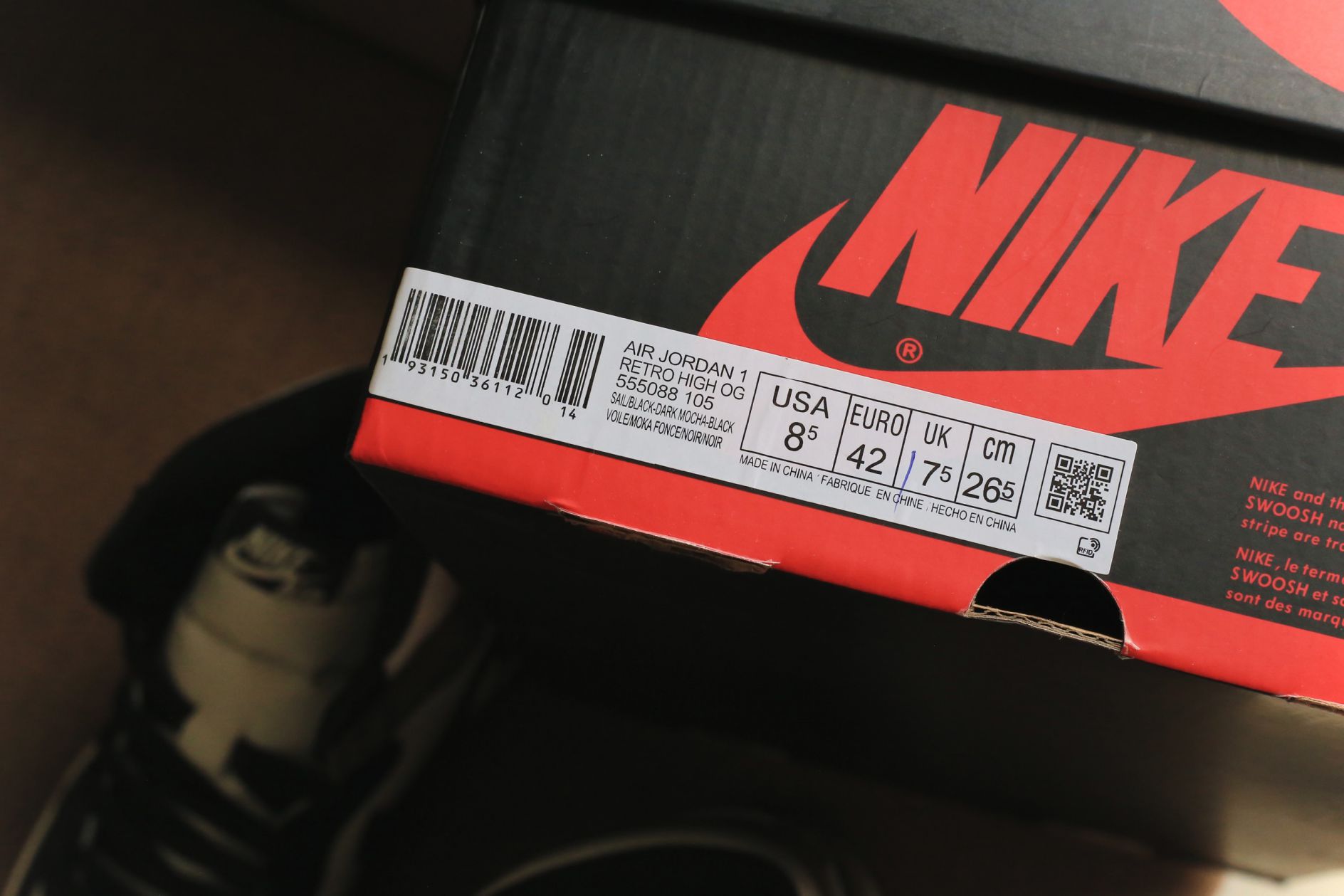 Nike Jordan 1 Retro High Dark Mocha