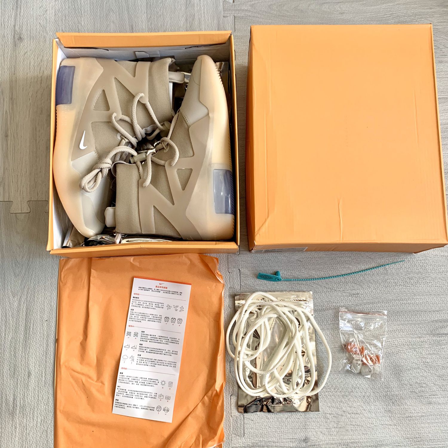 Giày Nike Air Fear of God 1 Oatmeal Like Auth