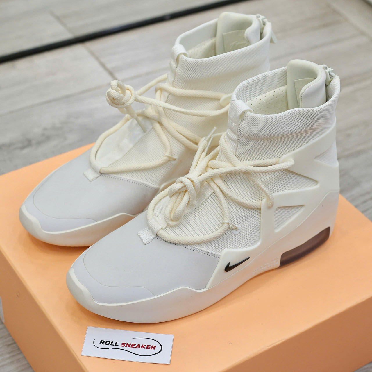 Giày Nike Air Fear of God Sail Black Like Auth