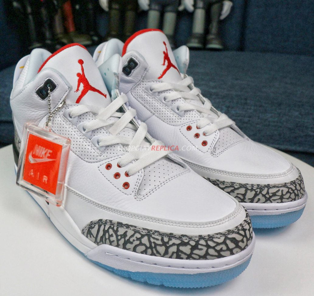giày Nike Air Jordan 3 Retro White Cement rep 11 like auth