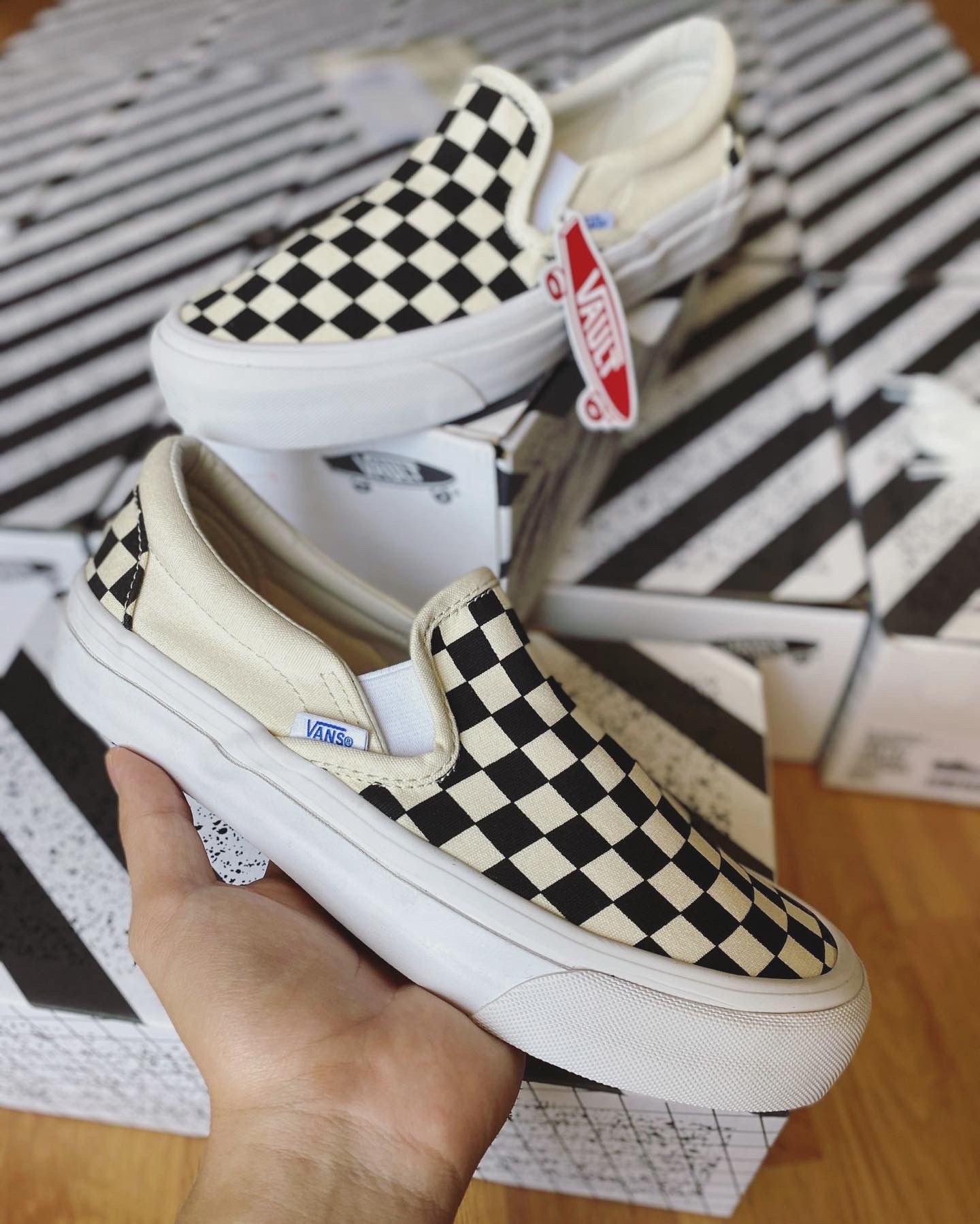 Vans Vault Checkerboard Slip On 2021