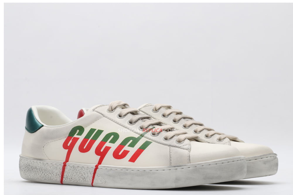 Giày Gucci Ace Sneaker with Gucci Blade Like Auth