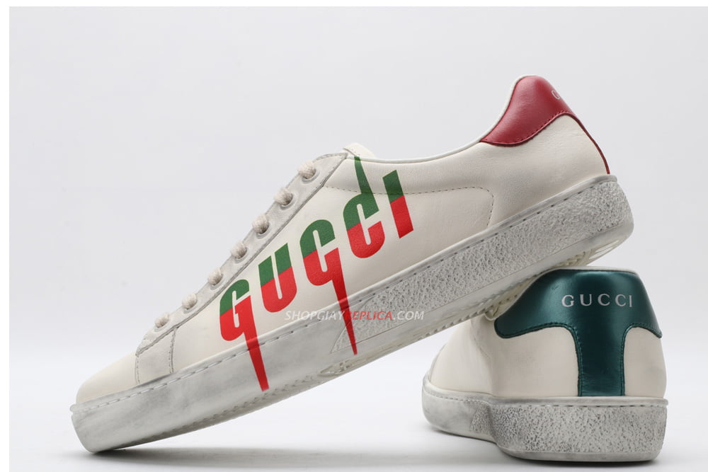 Giày Gucci Ace Sneaker with Gucci Blade Like Auth