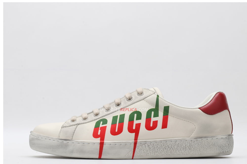 Giày Gucci Ace Sneaker with Gucci Blade Like Auth