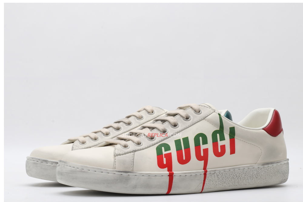Giày Gucci Ace Sneaker with Gucci Blade Like Auth