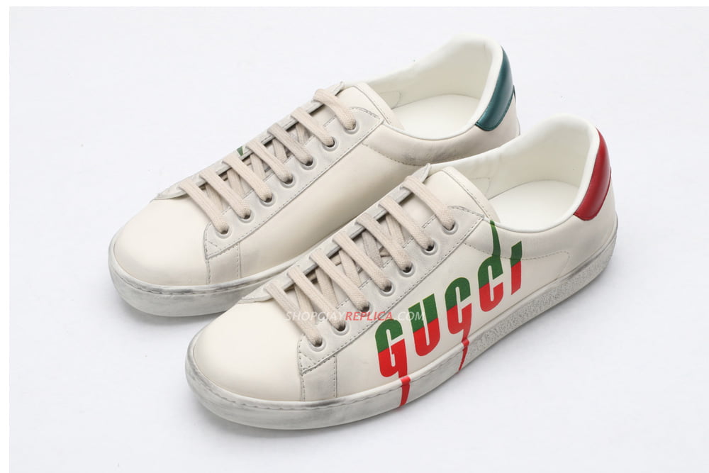 Giày Gucci Ace Sneaker with Gucci Blade Like Auth