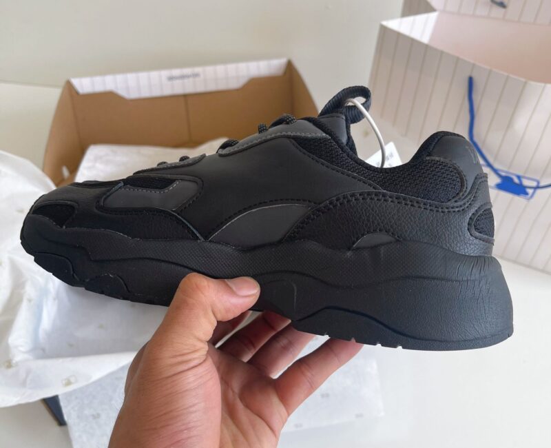 giày mlb lite la dodgers black đen