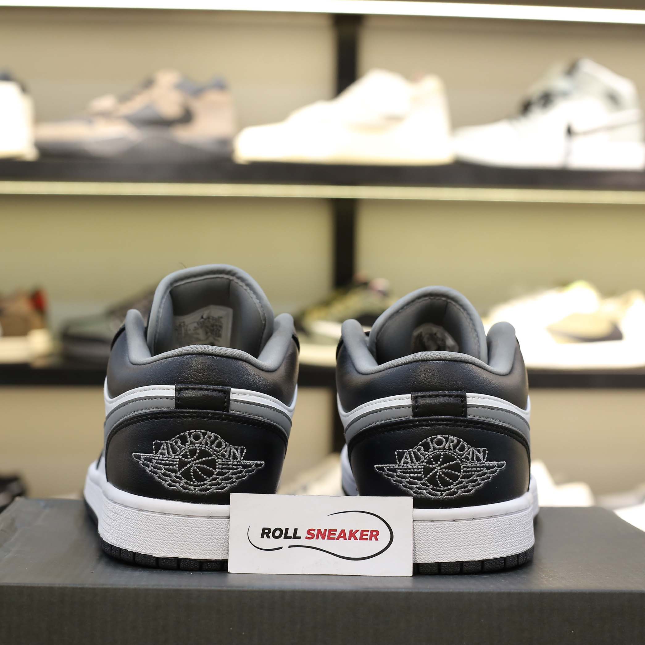 toebox mũi giày air Jordan 1 Low Smoke Grey V3 Rep 1:1