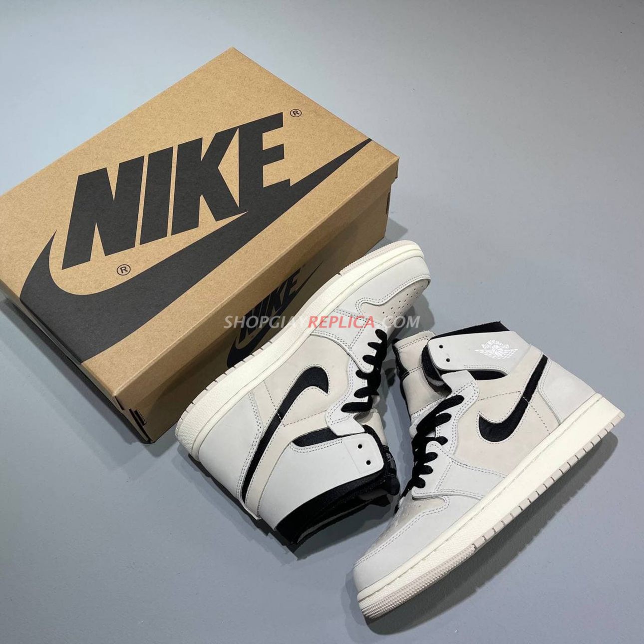 Giày Nike Air Jordan 1 Zoom Air Summit White Black rep 1:1