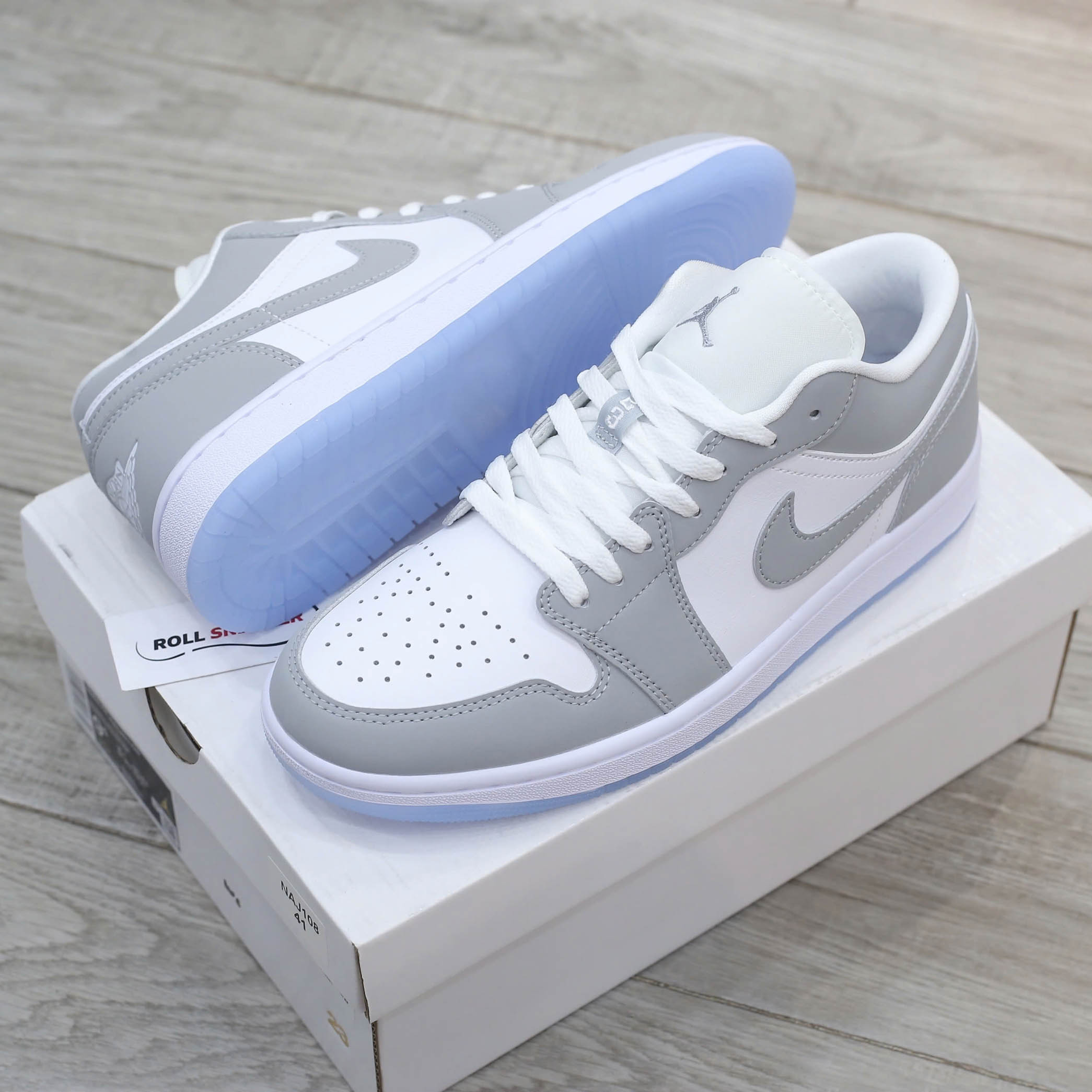 giày air jordan 1 low wolf grey rep 1:1