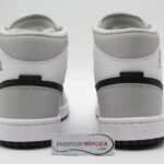 Giày Nike Air Jordan 1 Mid Light Smoke Grey V2 rep 1:1