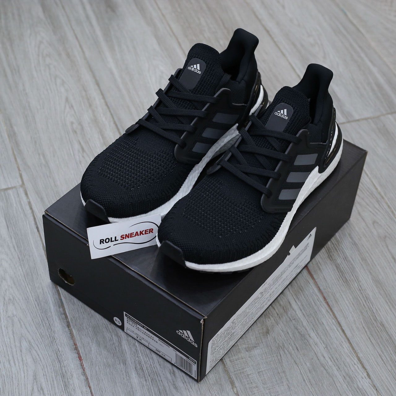 Giày Adidas Ultra Boost 2020 Black White Rep 1:1