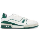Giày Louis Vuitton LV Trainer Sneaker Low White Green Like Auth